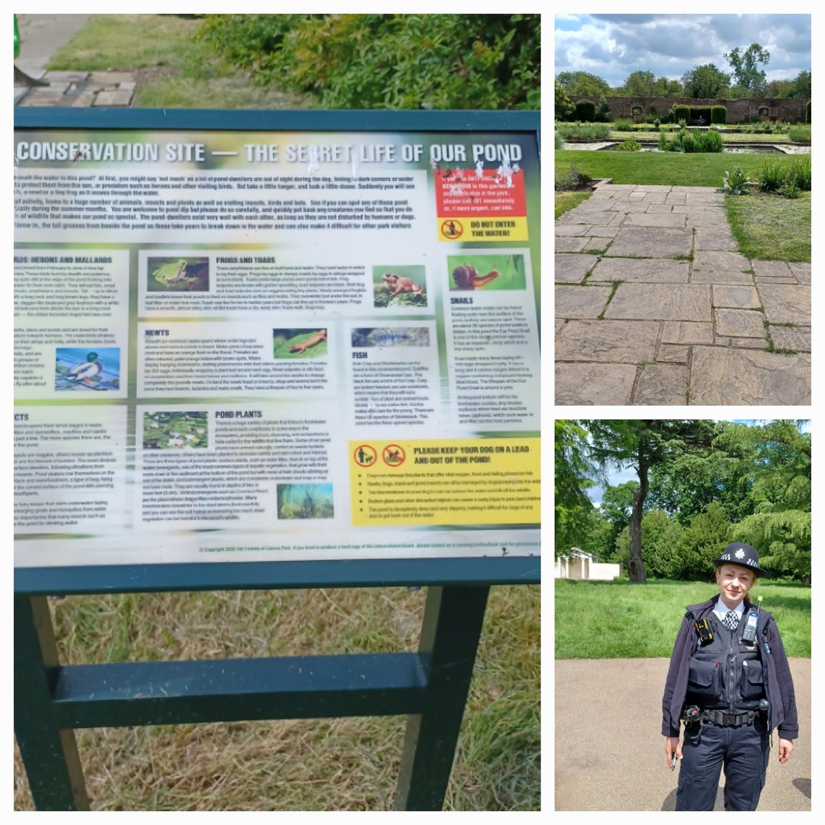 MPSCanons's tweet photo. Today, 25th May 2024, @MPSCanons conducted reassurance patrols in and around Canons Park due to previous ASB and drug related incidents. https://t.co/YqsPaO74xp