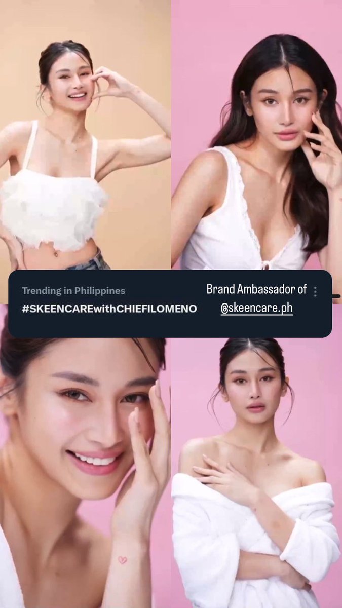 Thank you sa mga naki tweet sa amin today. 

Our brand ambassador @ChieFilomeno  for SkeenCare ✨

#SKEENCAREwithCHIEFILOMENO