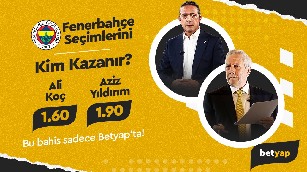 Başkanlar kapışıyor Betyap Kazandırıyor 🎁 Ali Koç mu Aziz Yıldırım mı? Bahsini al, kazanmaya başla🎁 👉rebrand.ly/8b8c40