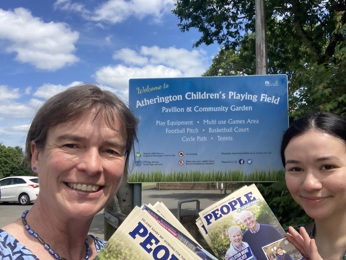 SelaineSaxby's tweet photo. And weβre off! Lovely morning out in #Chulmleigh then onto #Burrington and #Atherington. Good to chat with residents on farming, access to cash and our roads - all areas I have been working on and hope to be back in #Westminster in July to continue π³οΈ https://t.co/3GyVQBy6qN