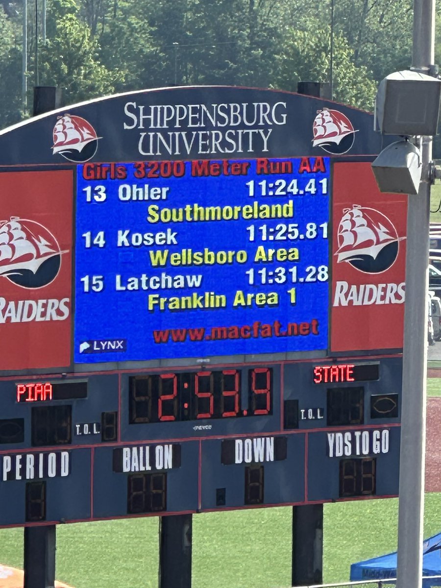 Nadalie Latchaw finishes her career as a Knight posting a 11:31.28 in the 3200m. Good for 15th. Congrats Nadalie on an awesome career!!!