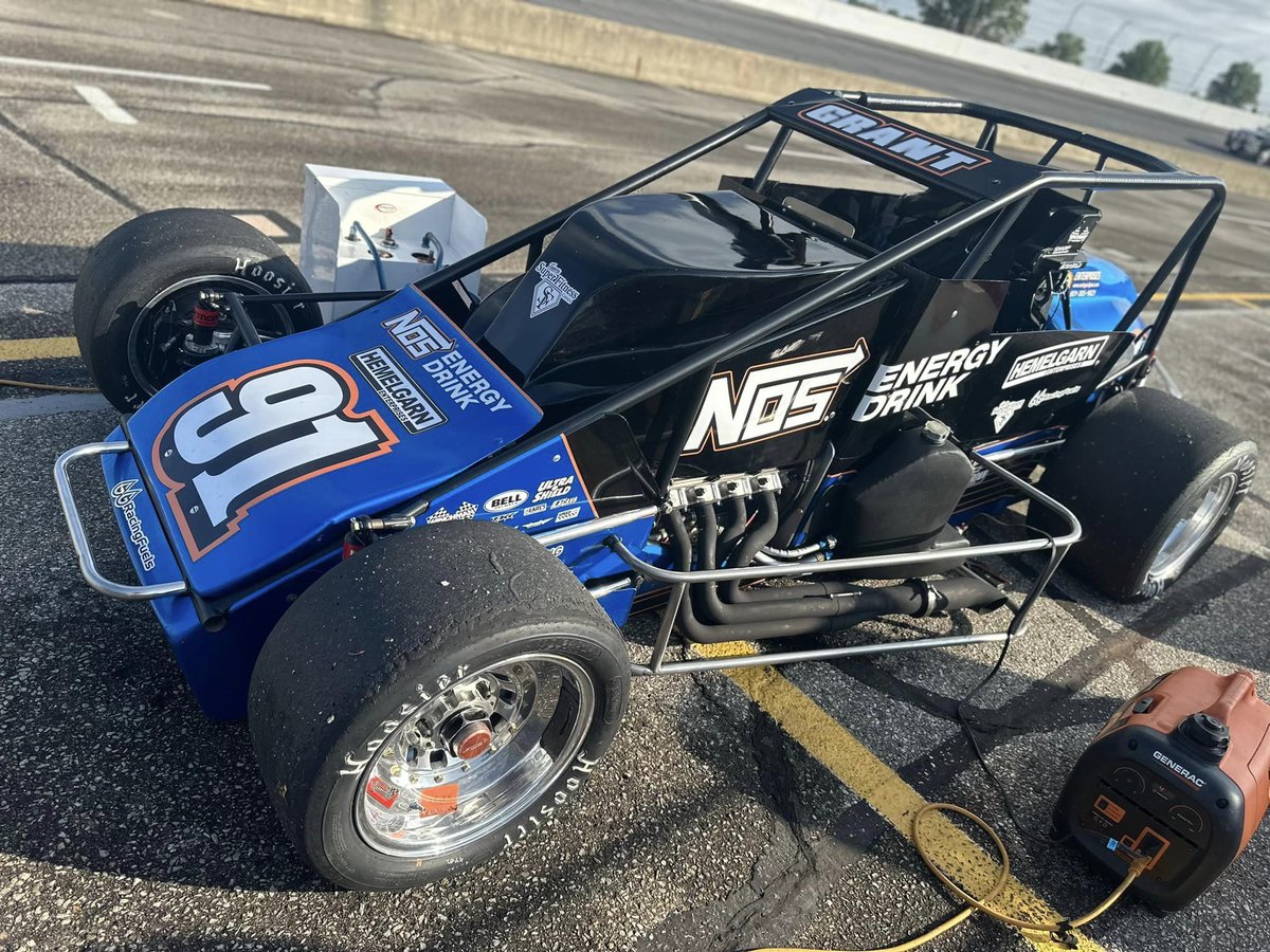 To prepare for a long day of racing, you'll need to fuel up on @NosEnergyDrink! @JustinGrant40 will line up 5th in today's 100-lap USAC Silver Crown race at @RaceIRP. He finished 4th in the 2019 #HoosierHundred. He'll start 14th in tonight's Little 500 at @AndersonSpeedwy.