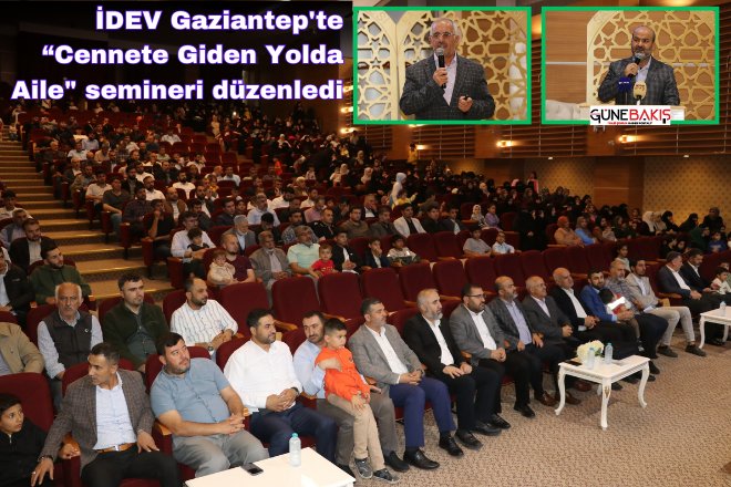 "AİLEM CENNETİM OLSUN"  aile seminerleri projesi kapsamında;
İdeal Eğitim Vakfı 
GAZİANTEP temsilciliğimiz tarafından,
Eğitimci Cevdet YANILMAZ hocamızın konuşmacı olarak katıldığı 
"Cennete Giden Yolda Aile" konulu seminer düzenlendi. Emeği geçenlere teşekkür ederiz.