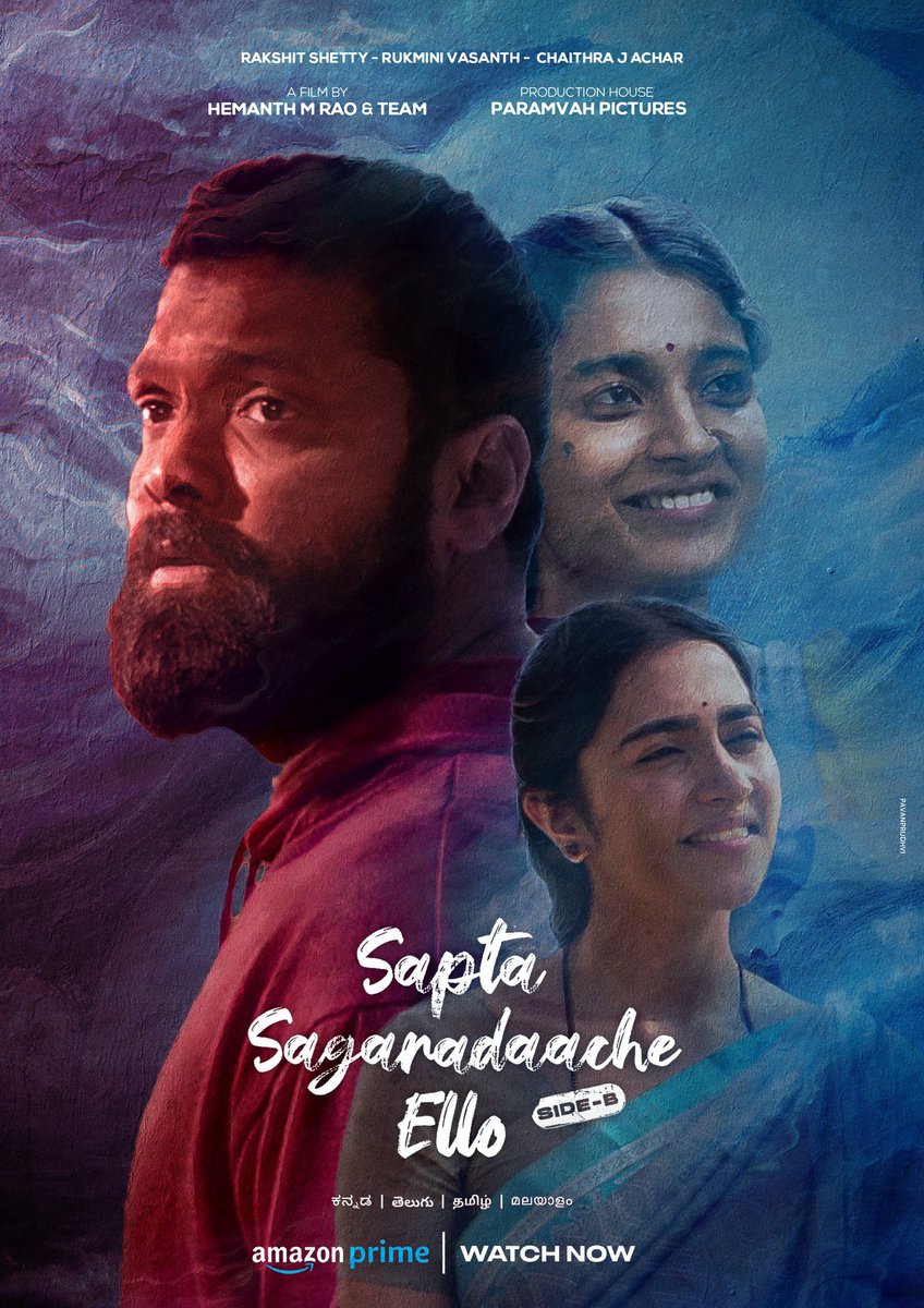 I finally watched the Side-B of Saptha Sagardaache Ello. @hemanthrao11 is a fantastic director. ❤️