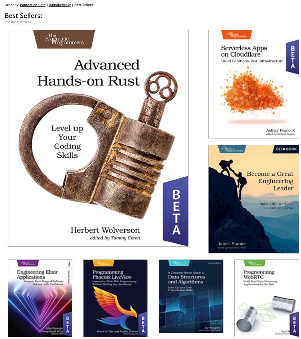 herberticus's tweet image. Wow, thank you everyone for the great response! Advanced Hands-on Rust is sitting atop the publisher's Best Sellers list already. :-)
pragprog.com/titles/hwmrust…
#rustlang #rust #rustgamedev #bevy #bevy_engine