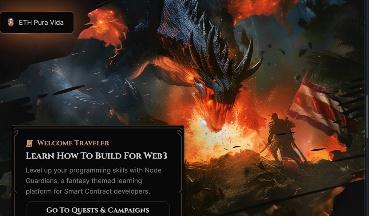 Something big is brewing today in Costa Rica 🇨🇷👀 <a href="/nodeguardians/">Node Guardians</a> 

110 developers will be getting together and hacking Cairo contracts on <a href="/Starknet/">Starknet (BTCFi arc) 🥷</a>