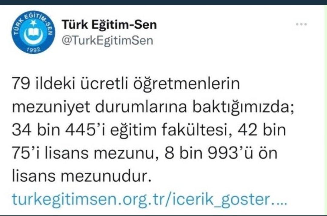 <a href="/nowhaber/">NOW HABER</a> <a href="/gulbintosun/">gulbin tosun</a> EÖH dışı atanmış
31.8.2012 <a href="/tcmeb/">Millî Eğitim Bakanlığı</a> yönetmelikzedesi gerçek #MemurÖĞRETMENLER 
kadro ilindeki okullara
ders ücretliler yerine aktarılmıyor
öğretmen olmayanlara
milyarlarcaTL ödeniyor #İtirazımVar
657DMK74
DanıştayİDDK2020-109
uygulansın.
#NowAnaHaberHaftaSonu
<a href="/nowhaber/">NOW HABER</a>
<a href="/gulbintosun/">gulbin tosun</a>