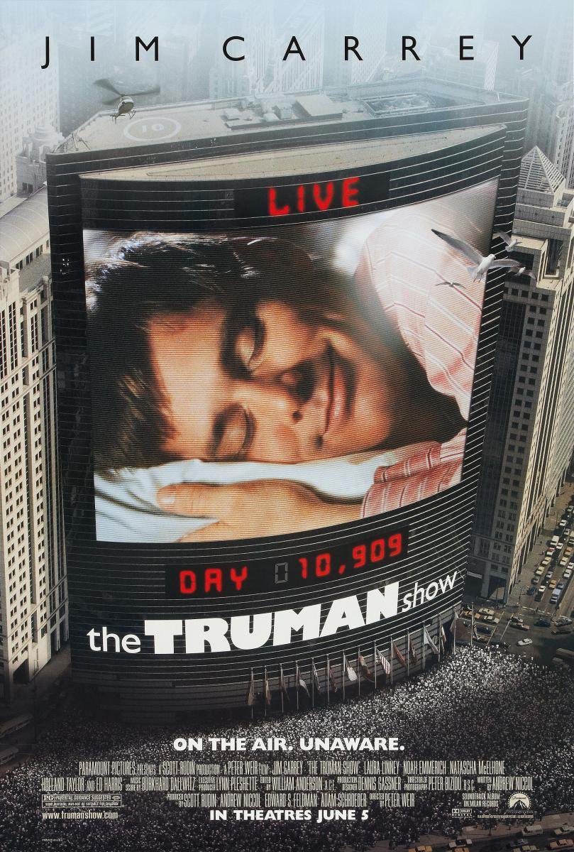 Acabo de ver por primera vez el “Show de Truman”. Que barbaridad de película y vaya mensaje deja. Pedazo de peliculón.
