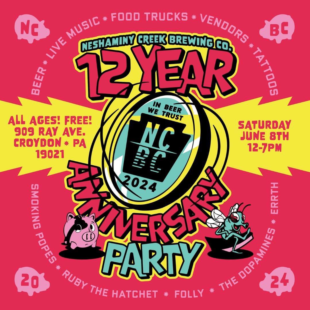 Our 12th Anniversary Party is just 2 WEEKS AWAY! Once again, we’ll have Yardley Tattoo doing a pop-up flash session in the brewhouse. Don’t miss it! facebook.com/events/1398479…