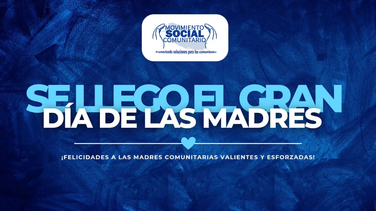Daniela89444983's tweet photo. La familia del #MovimientoComunitario se complace en festejar el insuperable esfuerzo de nuestras #MadresComunitarias💖

Este día a partir de las 3:00pm traeremos muchas sorpresas🎁 https://t.co/yGaqUt3bLG