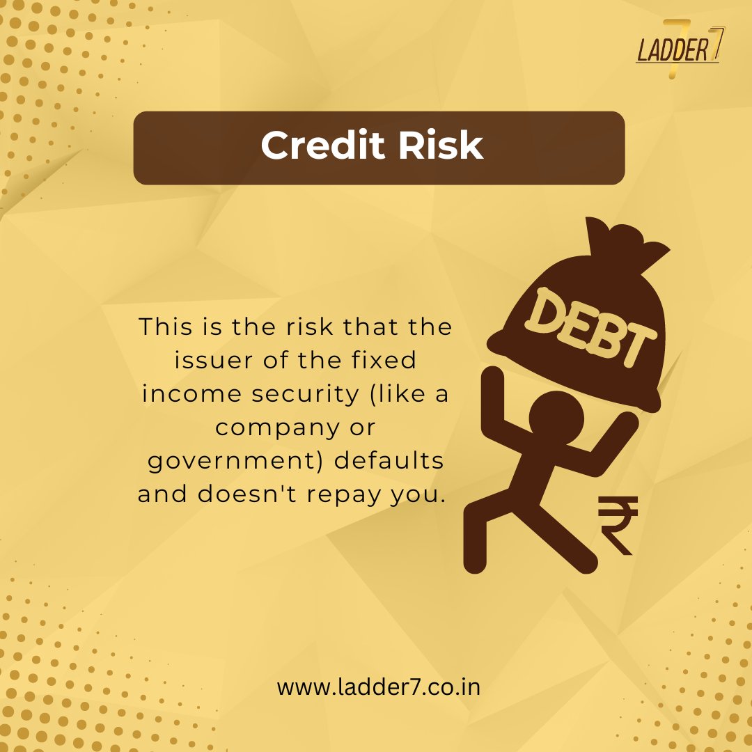 Ladder_7's tweet photo. Before investing in fixed income instruments, consider risk vs. return, credit risk, investment timeframe, liquidity, goals, and tax implications. These factors will guide your decisions for stable and predictable returns.
#FixedIncomeInvesting #FinancialPlanning
@SureshSadagopan https://t.co/5YrstDtOub