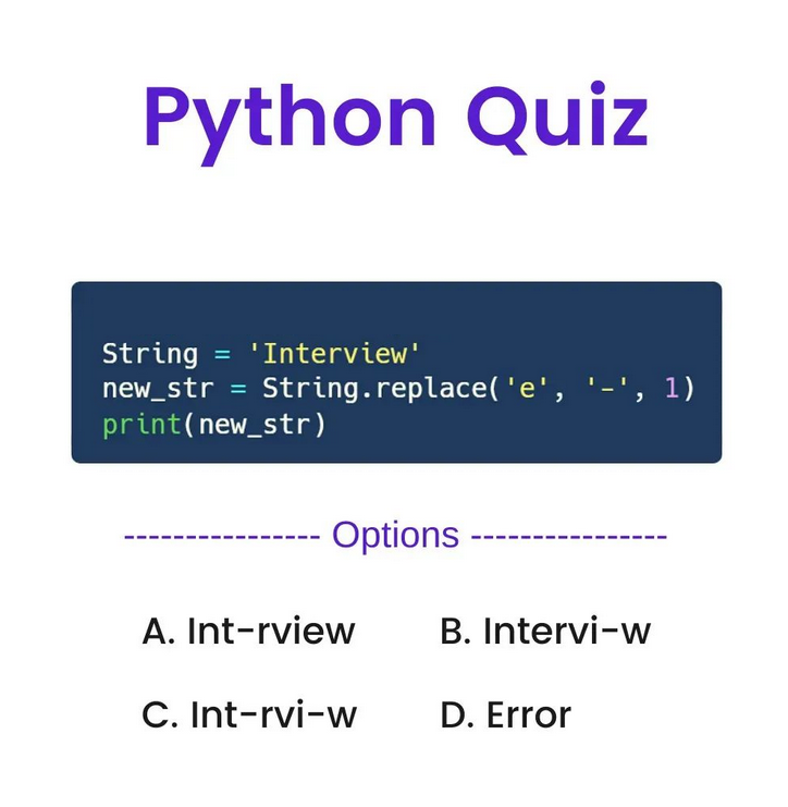 Python Question / Quiz; What is the output of the following Python code, and why? 🤔🚀 Comment your answers below! 👇 #python #programming #developer #morioh #programmer #coding #coder #webdeveloper #webdevelopment #pythonprogramming #pythonquiz #machinelearning