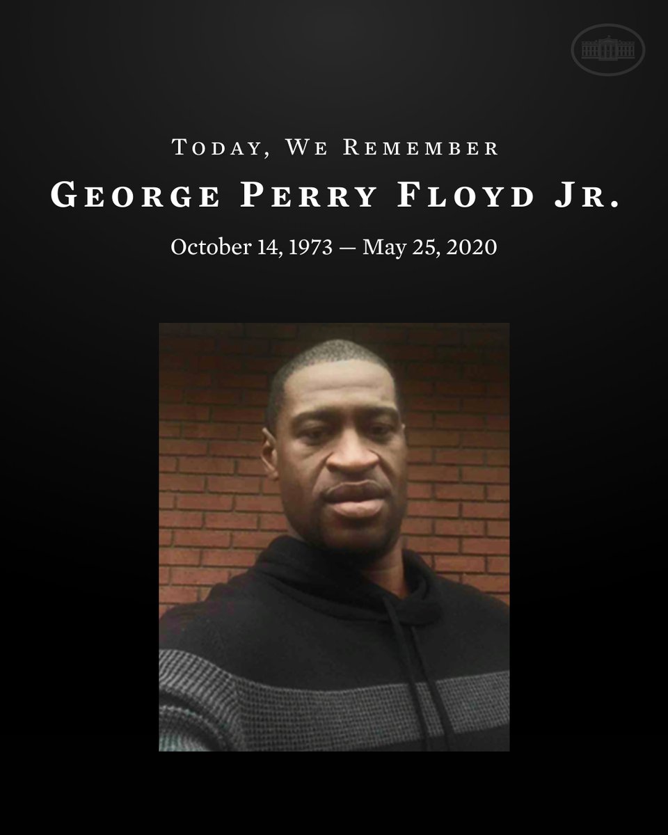 George Floyd should be alive. He deserved so much more. Today, I join all those who loved him and all those touched by the civil rights movement he inspired in remembering the tragedy and injustice of his death. He changed the world. Now, let's act in his memory.