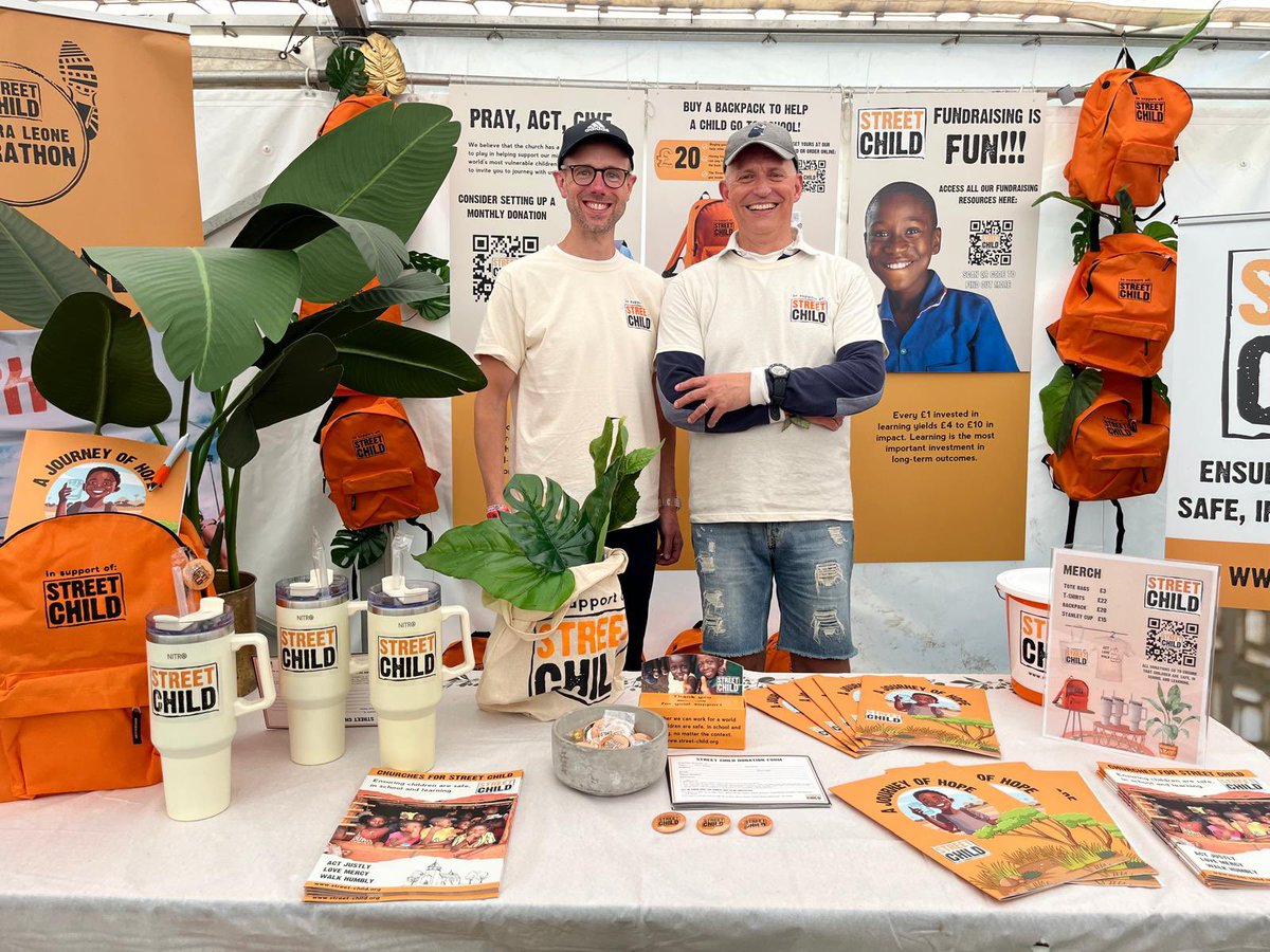 Great to be at <a href="/BigChurchFest/">Big Church Festival</a> to raise awareness of <a href="/streetchilduk/">Street Child</a>