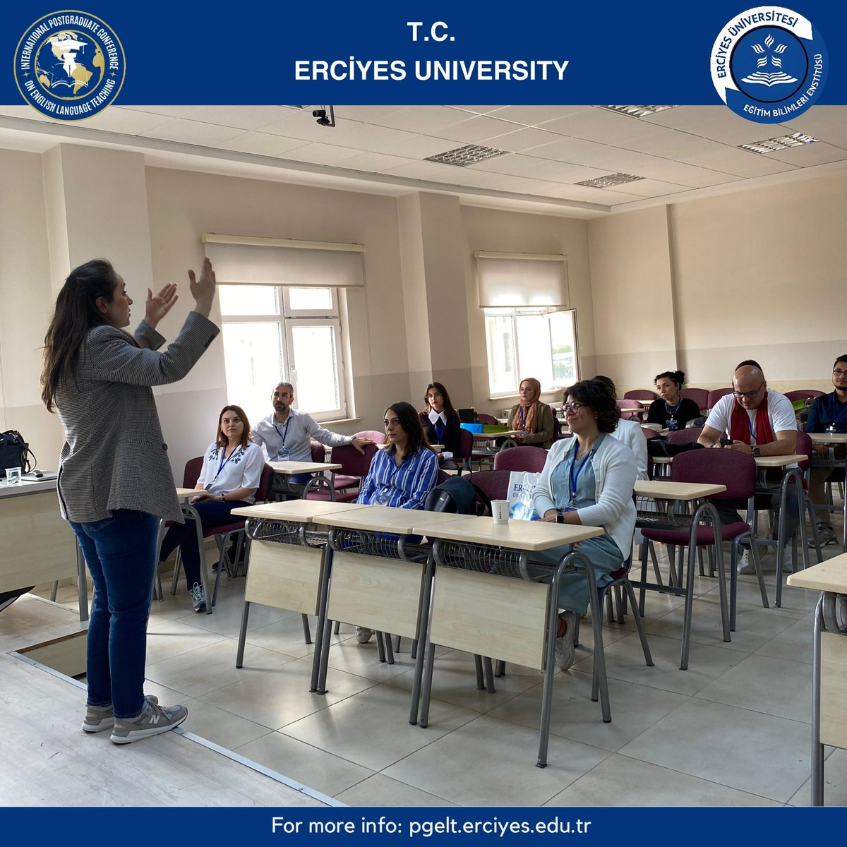 Session 3 Room 1 : Step into the world of change with Yasemin Sağlık Okur as she delves into Language Teacher Identity during Emergency Remote Teaching from multiple perspectives🌟📚 #LanguageTeaching #RemoteTeaching #TeacherIdentity #PGELT2024 #PGELTconference #EducationInsight