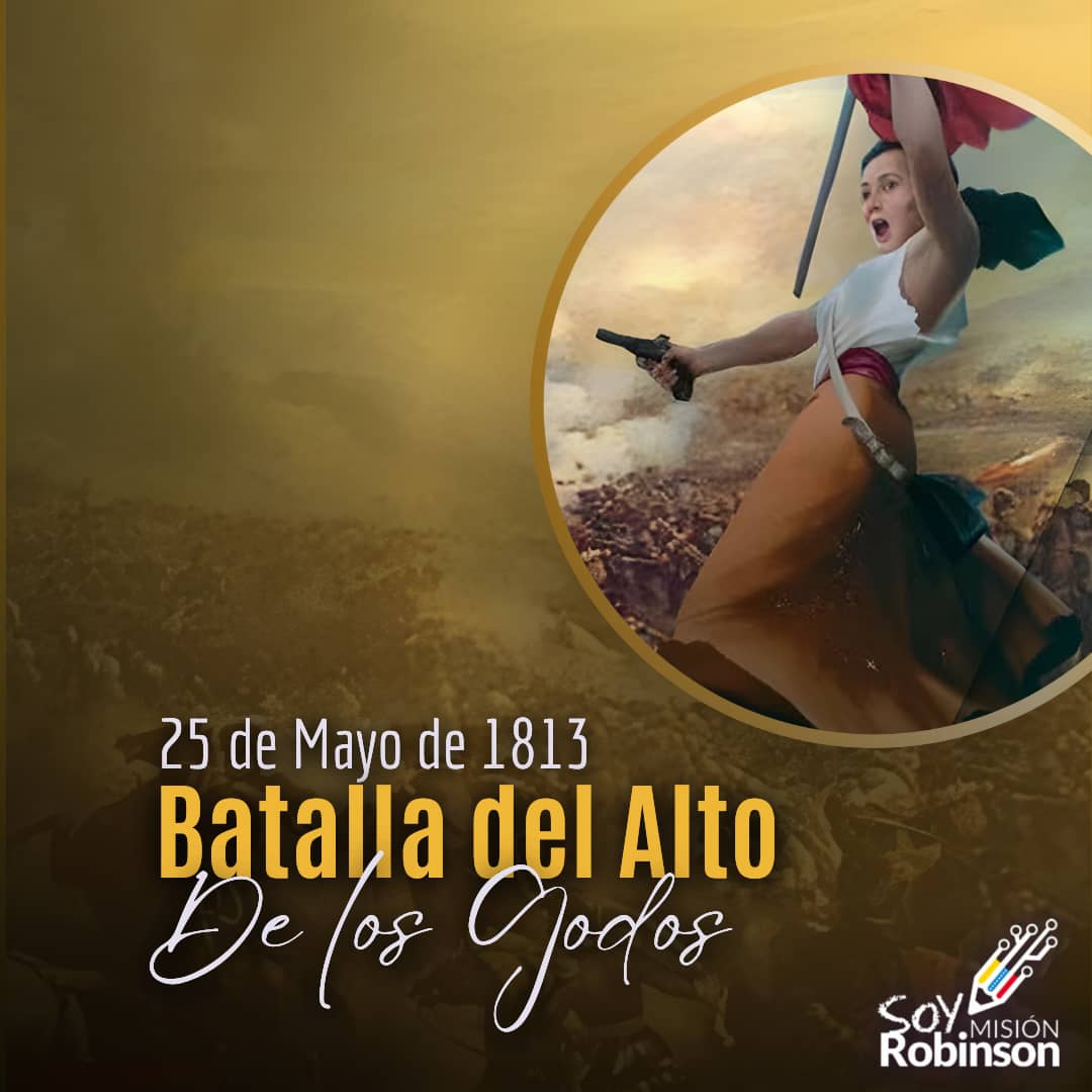 En el año de 1813 se libró la Batalla del Alto de los Godos, donde el refuerzo tanto de la Batería de Mujeres, encabezada por Juana La Avanzadora con sus valientes indígenas, fue crucial para la victoria patriota sobre las tropas realistas.

#MaduroSeLasSabeTodas

<a href="/NicolasMaduro/">Nicolás Maduro</a>