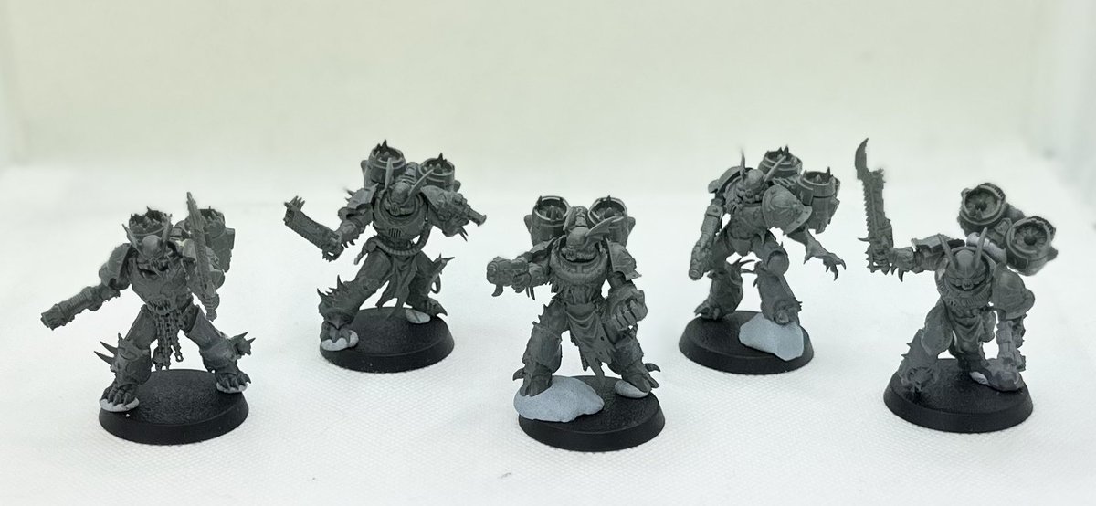 Raptor squad finished, pending a wee bit of touch-up and paint #warhammer #warhammer40k #warhammercommunity <a href="/warhammer/">Warhammer Official</a>