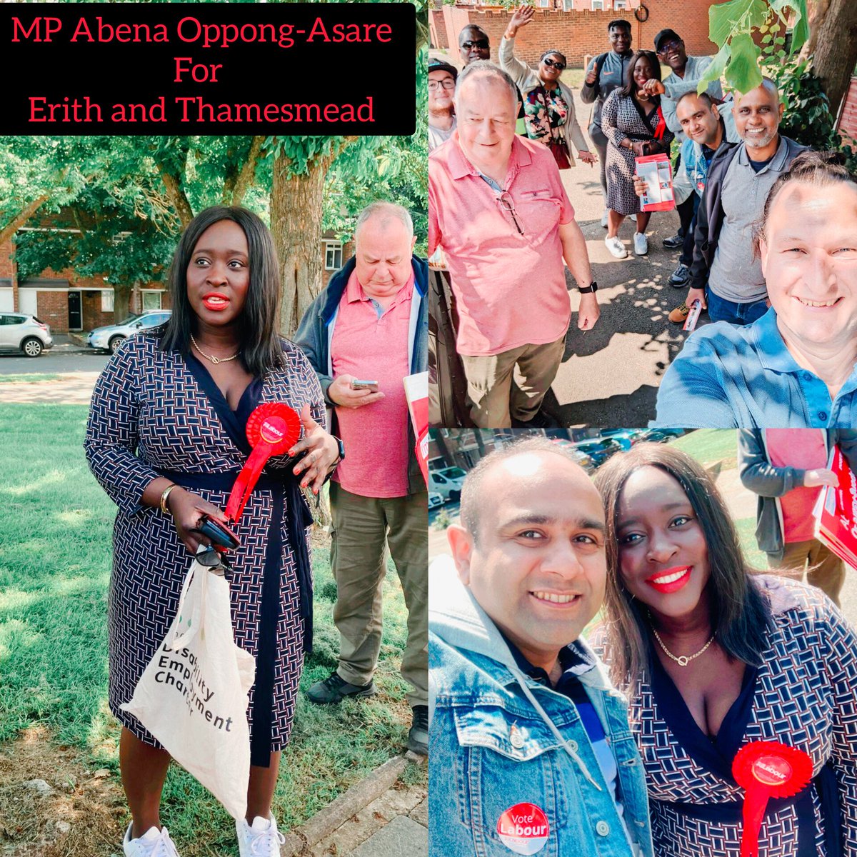 Fantastic kickoff for the canvassing session with the wonderful @abenaopp, Member of Parliament for @E_TLabour. We've received enthusiastic responses from residents in support of the Labour Party. Labour all the way! 🌹🌹🌹