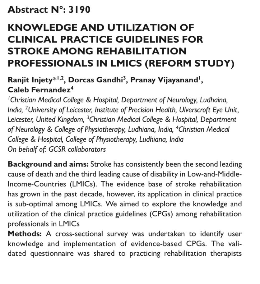 Global Consortium for Stroke Rehabilitation (@gcsr_lmic) on Twitter photo GCSR proudly presents the recent publications of the Lead of the Region of Americas <a href="/Vinny198522/">Vinicius Montanaro MD PhD</a> and team at #ESOC2024 ✨
Join hands with us and contribute to improving stroke research and rehabilitation in low resource settings.
Email is at gcsr.lmic@gmail.com GCSR proudly presents the recent publications of the Lead of the Region of Americas <a href="/Vinny198522/">Vinicius Montanaro MD PhD</a> and team at #ESOC2024 ✨
Join hands with us and contribute to improving stroke research and rehabilitation in low resource settings.
Email is at gcsr.lmic@gmail.com