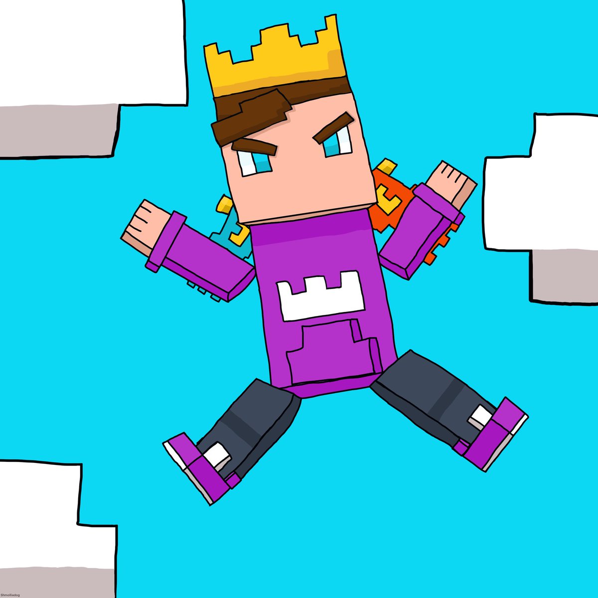 Look at this amazing art created on <a href="/Procreate/">Procreate</a> by my 10 year old son (IGN Shmolliedog). It’s his submission for <a href="/theHiveMC/">Hive Games 🐝</a> The Buzz newsletter. It’s The Capturer costume 😃 #buzztastic  I think he’s quite the artist ❤️ #thehivemc #minecraft #procreate #artist