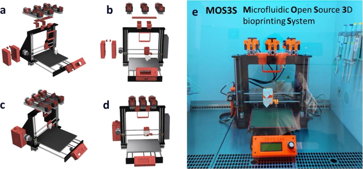 MWNautilus's tweet photo. #MOS3S: #Microfluidic-assisted #OpenSource #3Dbioprinting system for the engineering of hierarchical #tissues:

-#3dprinted parts
-#syringe #pumps
-fabrication of cm scale lattice constructs

https://t.co/oeJRdSLl8F
#DIYbio #lab #instruments #hydrogel #bioprinter #tissue https://t.co/TenEqcr4De