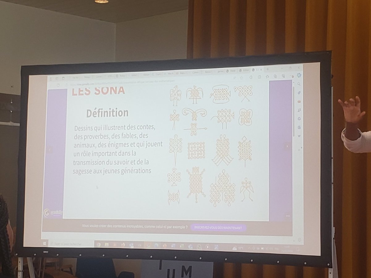 Avec des conférences mathématiques et scientifiques comme celle de <a href="/DoraMuanda/">Dora Muanda</a> ,directrice scientifique de <a href="/ScienceRDC/">Semaine Science RDC</a> sur "L'Afrique, berceau des mathématiques". #AfroHeritage #AfricaDay