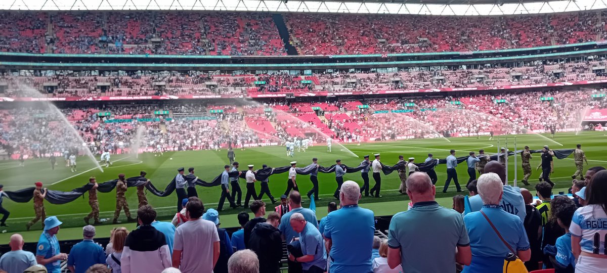 k6highfield's tweet photo. View from my Wembley seat come on city https://t.co/n5g9gTj5JQ