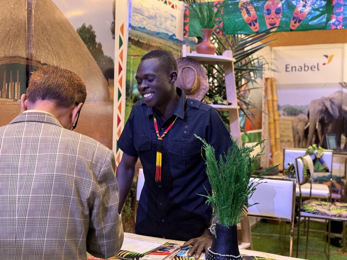 Different guests at the @EnabelinUganda booth getting registered. For those interested in enjoying preferential sustainability listings on online travel agent platforms, walk to our booth now 😊 

#ResponsibleTourism #EnablingChange #POATE2024