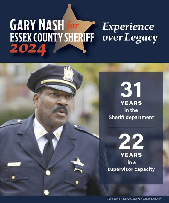 Joanhussey1's tweet photo. #DemVoice1 #DemCastNJ #FRESH NJ POL Residents of ESSEX COUNTY New Jersey
Tired of slick oversized postcards coming to you via 1st class mail? Wasted trees? Vague promises? These mailers are all for only1⃣of 2⃣dem candidates🤔
The candidate that's missing from your mailbox is Gary NASH
The other candidate is less experienced and is the son of the Chair of the New Jersey Dem Party, as well as the Democratic Party chair for both East Orange & Essex County. This other candidate's slick brochures—I received 3—give the impression he single-handedly solves crimes. Legacy candidate 4 sheriff has no website but  @Gary4SheriffEsx does.
Vote for experience over legacy Gary NASH check out his website and Vote by June 4
https://t.co/z4y3FmBnzU
