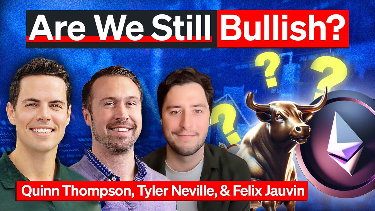 New episode out now! @qthomp @fejau_inc @Tyler_Neville_ @MikeIppolito_ We discuss: - The ETH ETF impact - Are we still bullish? - Dems crypto u-turn - Sticky inflation - Slowing economy & more! Links below ↓