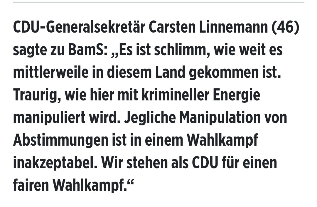 Bei Linnemann brennt der Helm, der hat nicht mehr alle Latten am Zaun.

Das ist der pure Trumpismus.