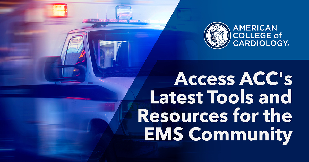 In our shared mission to deliver the highest quality and most efficient CV care, the ACC is proud to offer a range of resources and support tailored to the needs of EMS professionals, including #NCDR eReports EMS, webinars & more.

Learn more: bit.ly/45m5R8I #EMSWeek