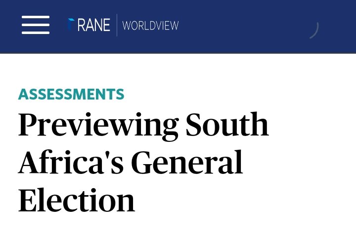 A Wonderful Assessment Published at @RANEnetwork ♦️ Key Points 📌 South Africa's May 29 election may result in a coalition government as President Cyril Ramaphosa's African National Congress (ANC) loses its parliamentary majority for the first time since apartheid. 📌