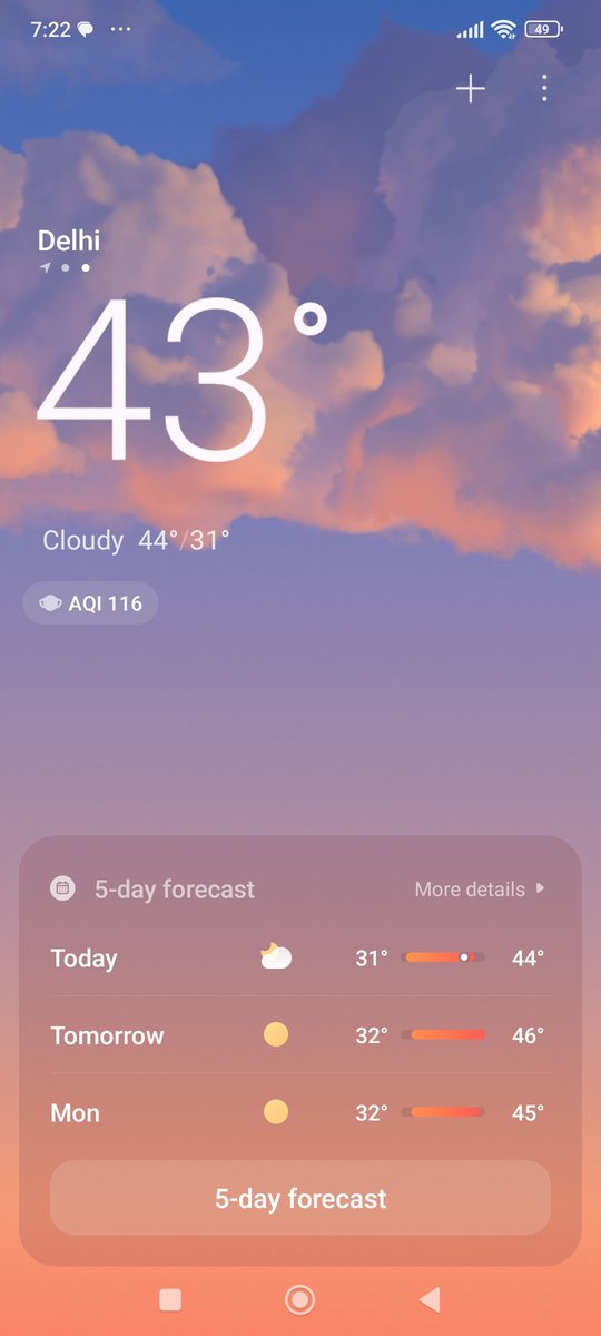 nudelhilawfora's tweet image. It's beautiful sunset time, even at 43°C in Delhi, and, more importantly, on LS election day.

#OrangeSky #LSElection 

Looking forward.