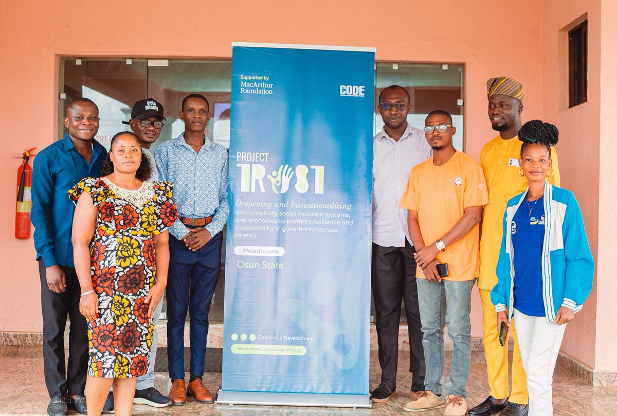 AlphaTee34's tweet image. On Thursday, I joined other members of the Osun State Community of Practice of Project Trust for our step-down training. #ProjectTrust, an initiative of @Connected_dev, is aimed at institutionalizing accountability in the public procurement process to rebuild trust in government.