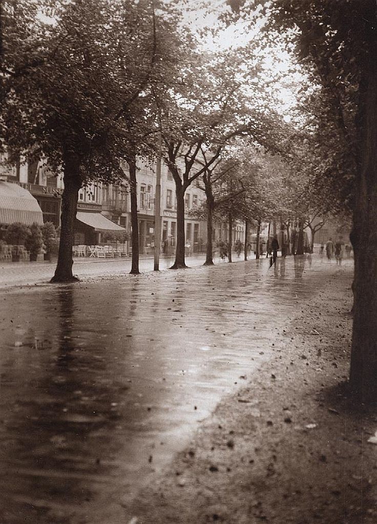 Léonard Misonne. Temps pluvieux Années 1920.