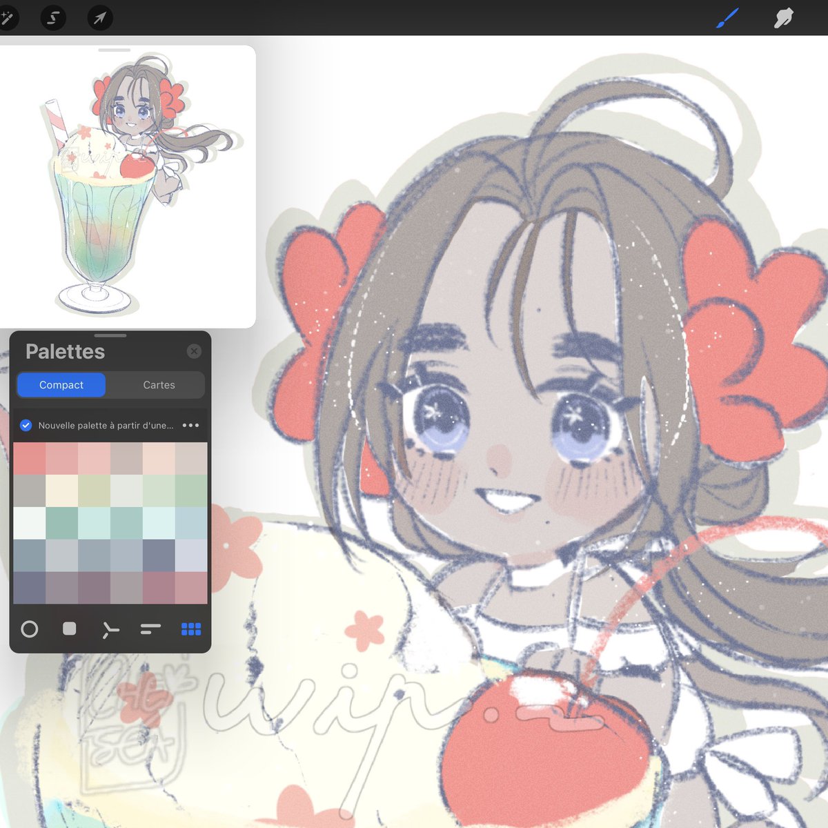 cherrushi's tweet photo. 🫐🍒

#illustration #イラスト https://t.co/TpiuBw21FA