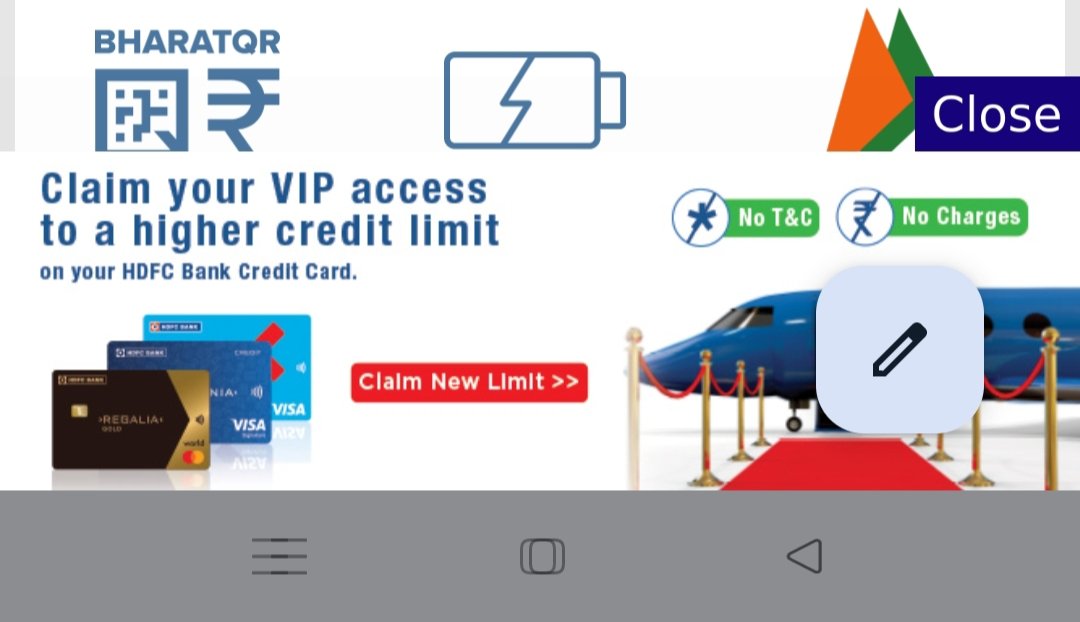 HDFC has sent Credit Limit Enhancement Offers 🔥 📌Try your luck via this link ⤵️ applyonline.hdfcbank.com/credit-cards/c… ✨LE received on -->Neu ♾️ 🤩 ✨Limit increased 4.03L--> 5L🔥 Like ❤️ n Repost ♻️ if useful #ccgeek P.S.- Spouse Neu ♾️ (Solo HDFC Card)