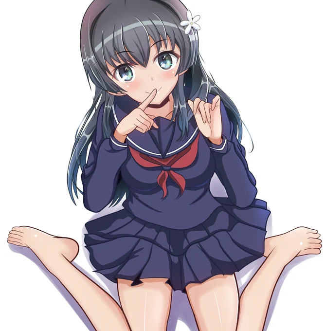 では佐天さんで(*'ω`*) #これを見た人はセーラー服をTLに放流しよう 