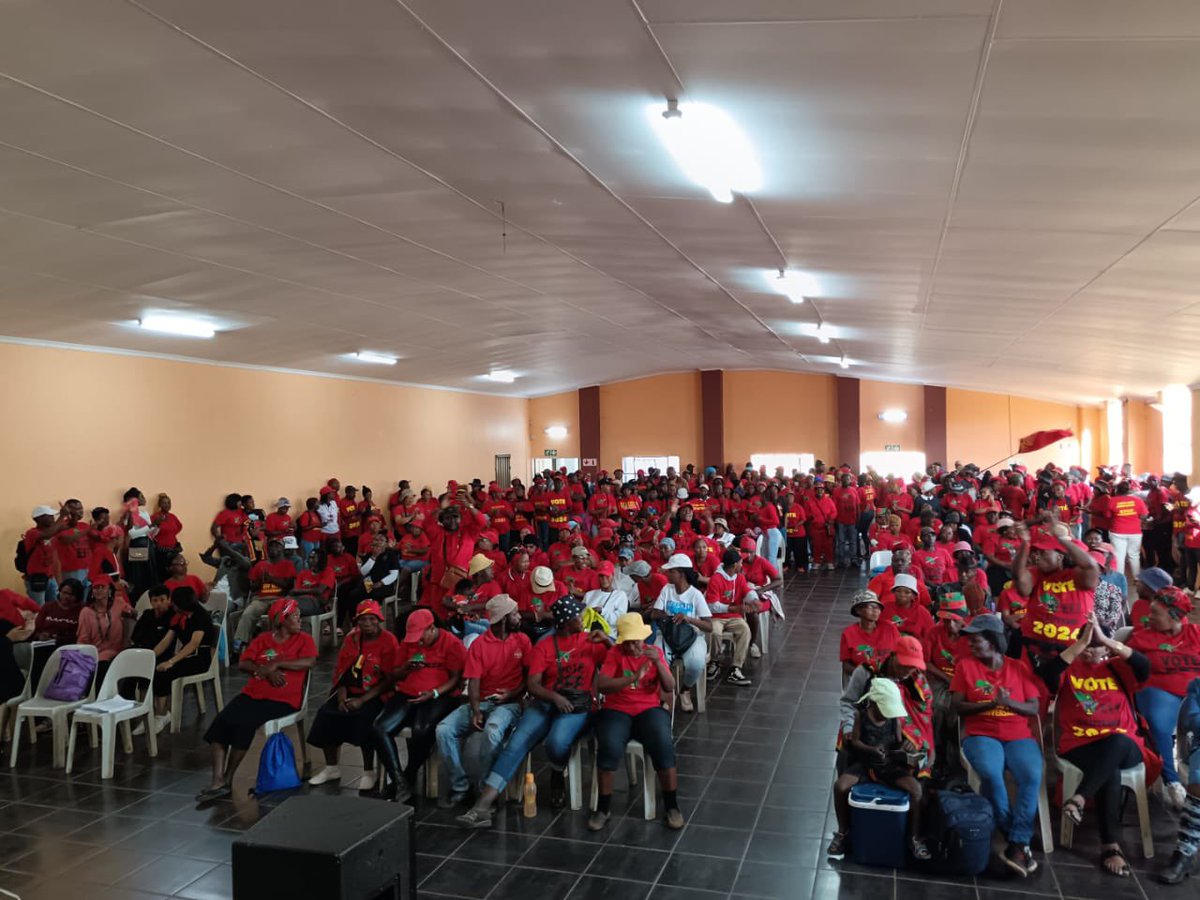 Party Agents training currently underway. We must protect the votes of the people of Azania! Fighters are ready to protect and defend the revolution. #VoteEFF