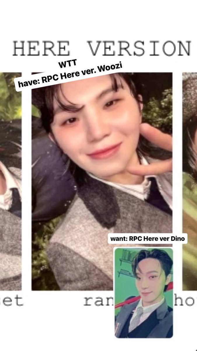 gothhgurlz's tweet photo. ‼️ WTT ‼️

HAVE: RPC HERE VER. WOOZI 
WANT : RPC HERE VER. DINO (baseball bat)

📍Jateng

t. wtt wtb wts trade seventeen here ver woozi dino 17 is right here regular album rpc https://t.co/UP8fWfpC90
