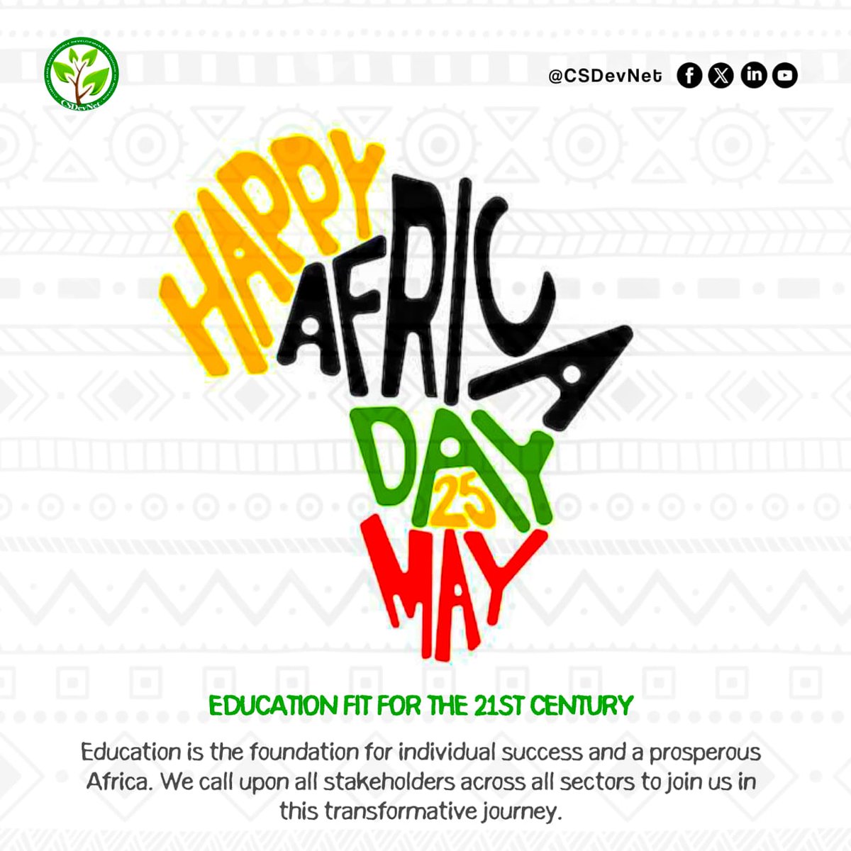 🌍✨ Celebrating Africa Day with a focus on education! 📚 Let's honor the rich heritage and incredible potential of Africa by empowering the next generation through knowledge and learning. 

Together, we can build a brighter future! #AfricaDay #EducationForAll #WhatHasChanged?