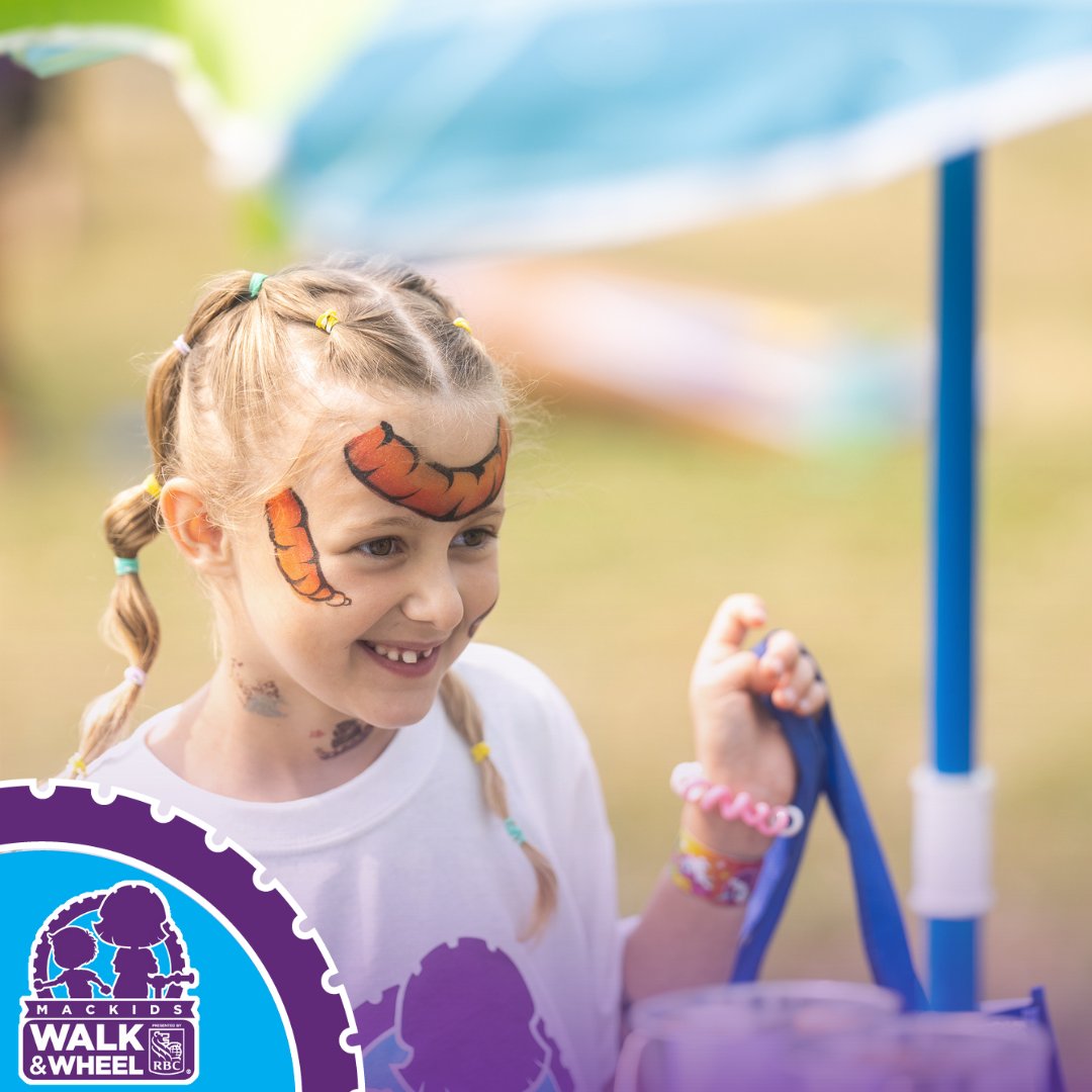 MacKids Walk & Wheel is just one week away! 🌟 Join our Gold Sponsor, Stryker, for some colourful and creative face painting fun with your little ones! Don't miss out on this exciting event! 🚶‍♀️🚴‍♂️ Register today: bit.ly/3UNQxNy