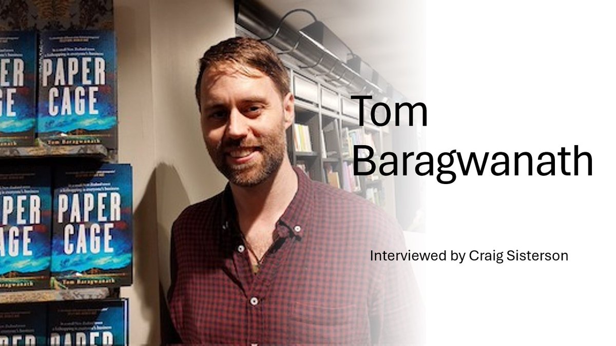 craigsisterson's tweet photo. "The heroism of boredom": terrific to catch up recently with Paris-based Kiwi writer @TBaragwanath for Shots! magazine, chatting about his award-winning debut crime novel #PaperCage, homesickness, and underappreciated people doing important work: https://t.co/LHmb1JKQxI #yeahnoir https://t.co/NP5VMfDR73