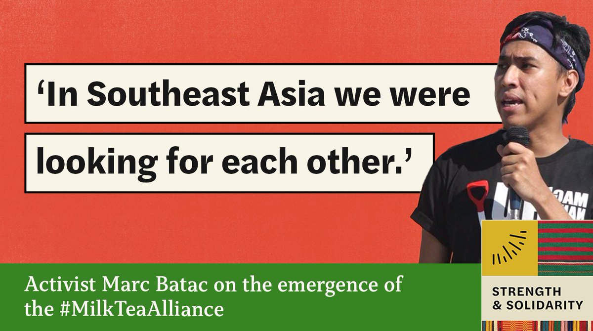 What defines a movement today? @akwe chats with @marcbbatac, co-founder of @mtealliance, supporting #ProDemocracy activists in #Myanmar. Discover their 'distributed movement' of independent collectives.

Listen here: lnkd.in/ekqjSTS

#MilkTeaAlliance #GlobalSolidarity