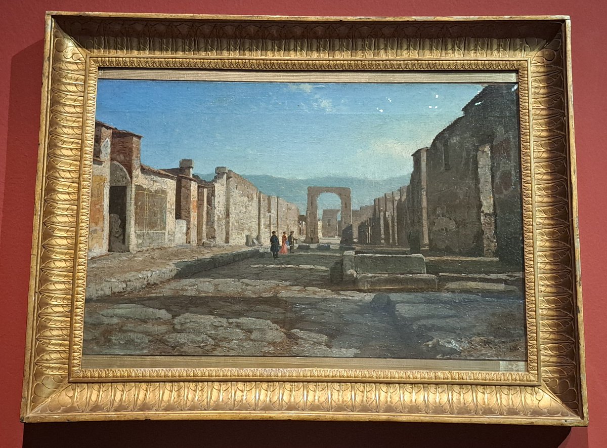 Flying visit to Rome - so of course I've found a road. This is the Via di Mercurio in Pompeii by Michele Cammarano, 1883, currently in the Ottocento Napoli show @Scuderie