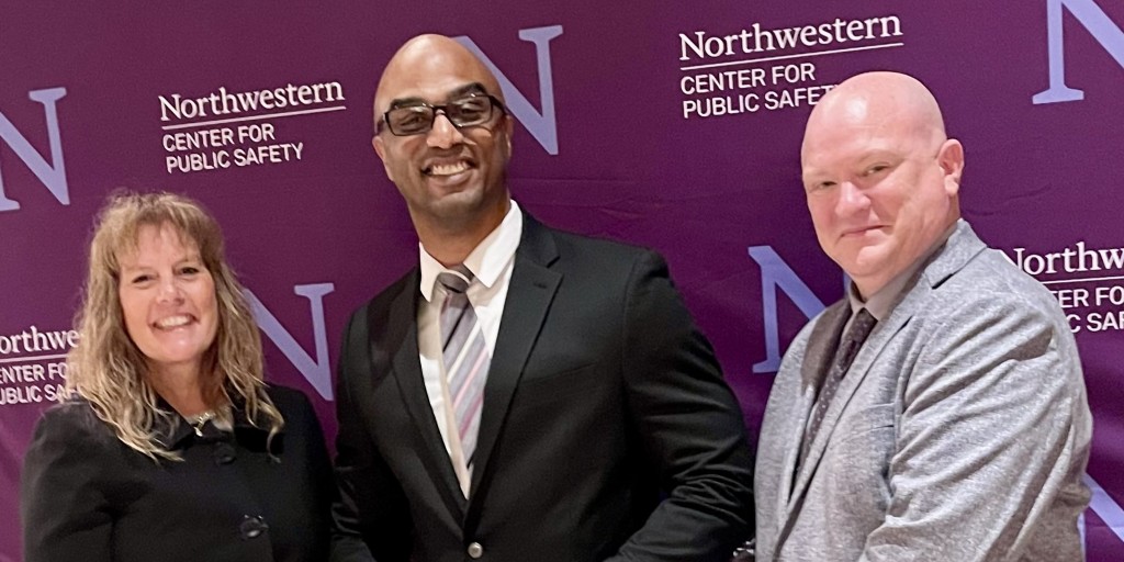 Congratulations to #BCoPD Captain I. Bing, Captain B. Edwards, Captain M. Fruhling and Lt. D. Seaman who graduated from the @NorthwesternU's Center for Public Safety School of Police Staff & Command. Learn more about the Center at: ow.ly/AyrW50RUrQQ #baltimorecounty