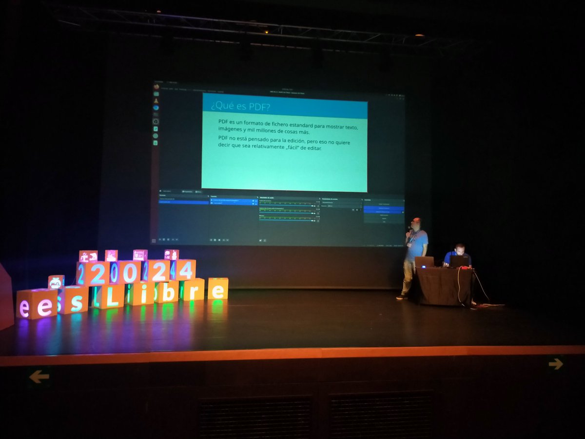 KDE_España (@kde_espana) on Twitter photo <a href="/tsdgeos/">Albert Astals Cid</a>, miembro de <a href="/kdecommunity/">@kde@floss.social</a>, hablando del formato de fichero estándard pdf en <a href="/esLibre_/">@eslibre@floss.social</a> <a href="/tsdgeos/">Albert Astals Cid</a>, miembro de <a href="/kdecommunity/">@kde@floss.social</a>, hablando del formato de fichero estándard pdf en <a href="/esLibre_/">@eslibre@floss.social</a>