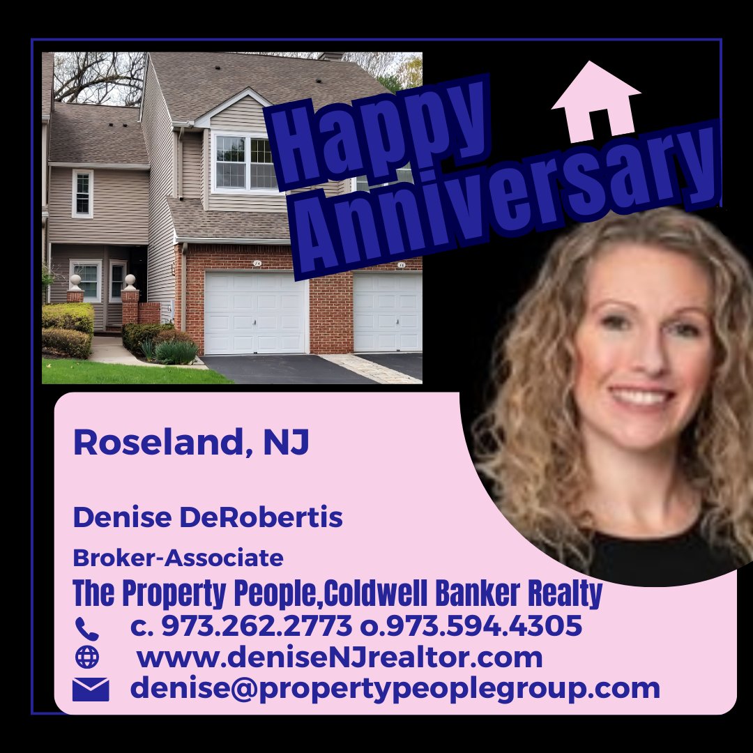 Happy Housiversary 🏘️ my awesome clients #Housiversary #HomeSweetHome🏠💕#RealEstateJourney #realtorlife #realestatespecialists #NJREALTOR #REALESTATEAGENT #REALESTATEEXPERTS #denisenjrealtor #coldwellbankernj #newjersey #roselandnj #morrisplainsNJ #morriscounty #essexcounty