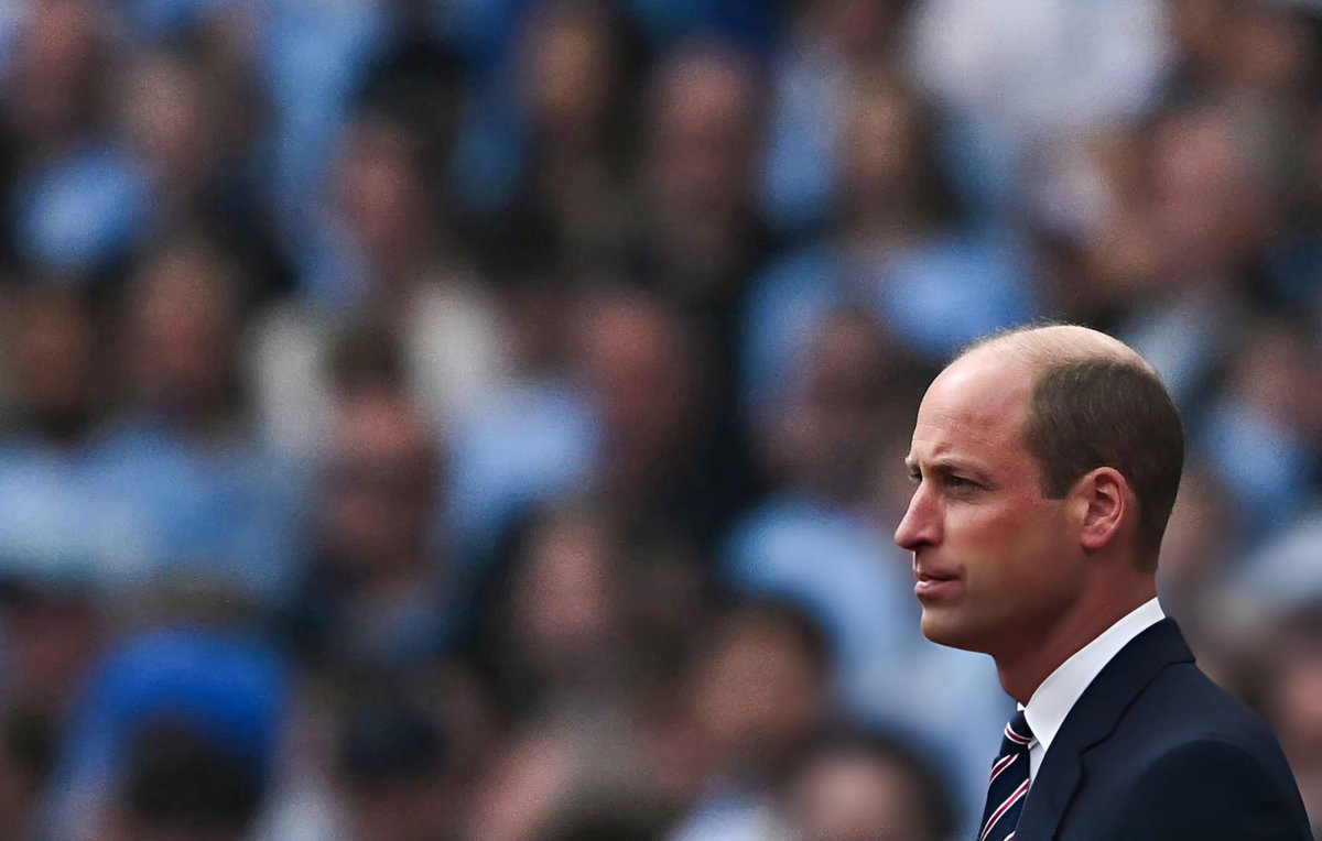 Prince William is attending the English FA Cup final football match between Manchester City and Manchester United at Wembley stadium in his role as FA President. 📸: Ben Stansall/AFP #PrinceWilliam